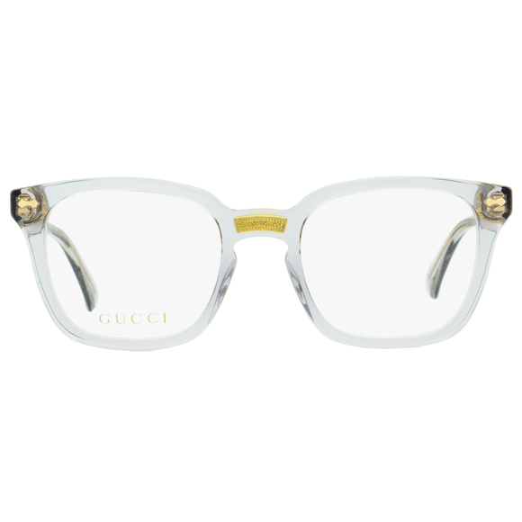 Gucci Rectangular Eyeglasses GG0184O 005 Transparent Gray 50mm 0184 - Picture 2 of 2